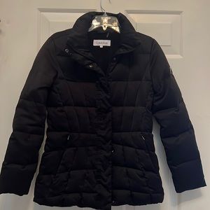Calvin Klein black down puffer coat, xs